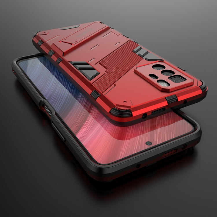 For Xiaomi Redmi Note 10 Pro 5G Punk Armor 2 in 1 PC + TPU Shockproof Case with Invisible Holder