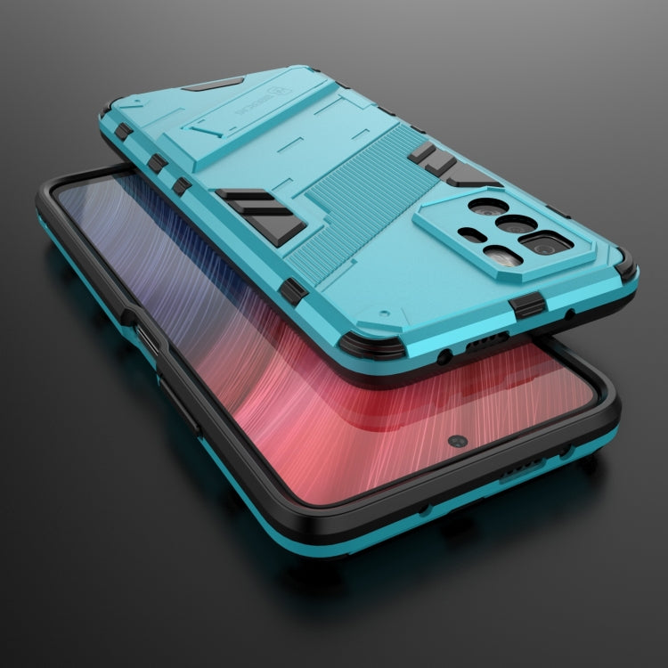 For Xiaomi Redmi Note 10 Pro 5G Punk Armor 2 in 1 PC + TPU Shockproof Case with Invisible Holder