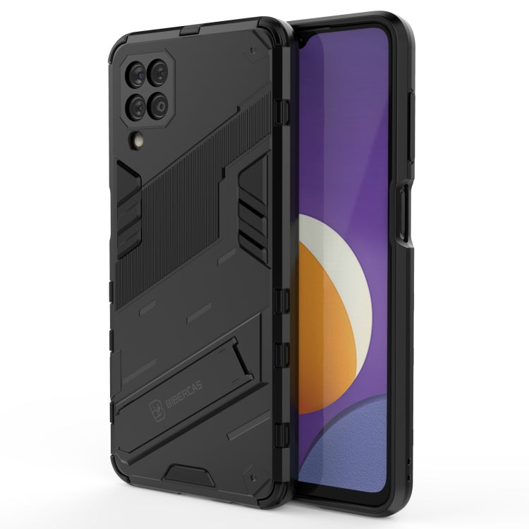 For Samsung Galaxy M12 Punk Armor 2 in 1 PC + TPU Shockproof Case with Invisible Holder