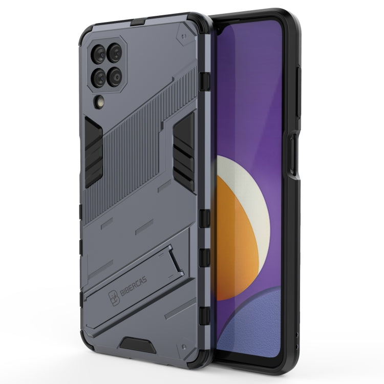 For Samsung Galaxy M12 Punk Armor 2 in 1 PC + TPU Shockproof Case with Invisible Holder