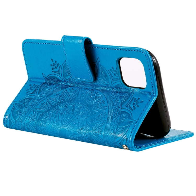 For Samsung Galaxy A22 5G Totem Flower Embossed Horizontal Flip TPU + PU Leather Case with Holder & Card Slots & Wallet