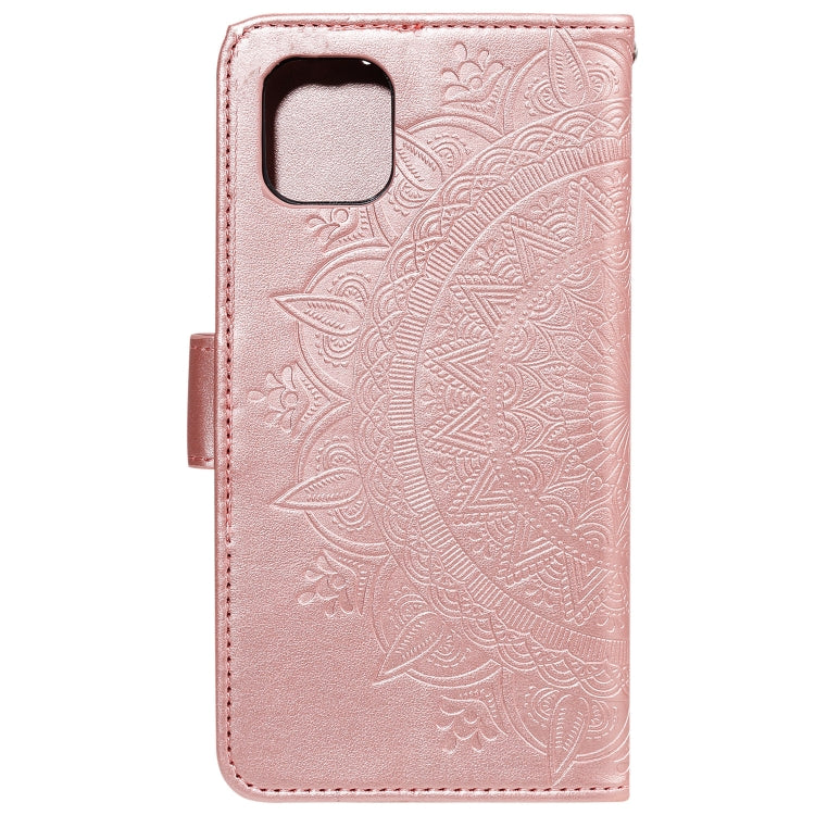 For Samsung Galaxy A22 5G Totem Flower Embossed Horizontal Flip TPU + PU Leather Case with Holder & Card Slots & Wallet