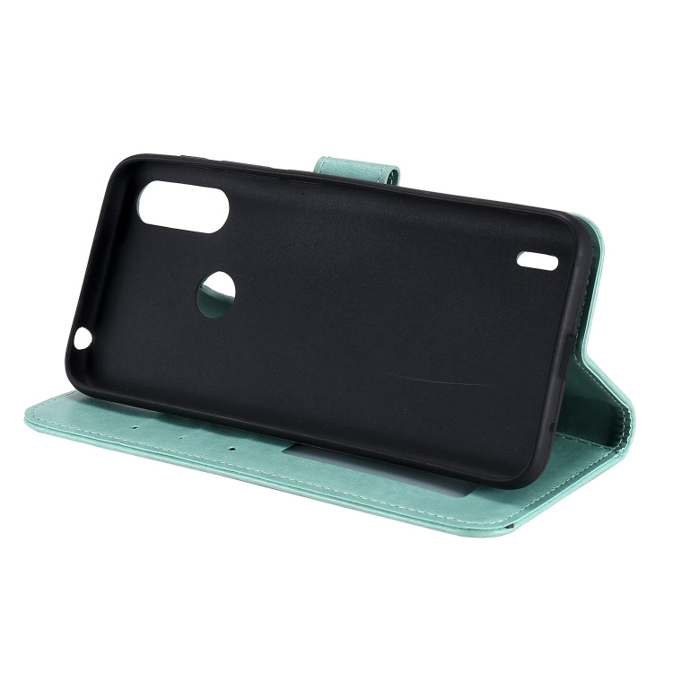 For Motorola Moto E7 Power Totem Flower Embossed Horizontal Flip TPU + PU Leather Case with Holder & Card Slots & Wallet