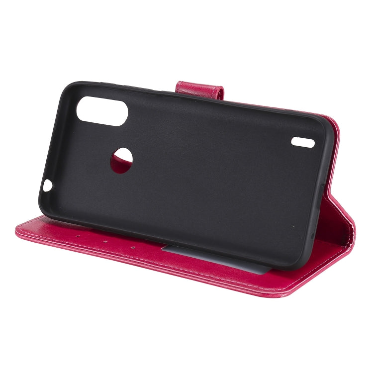 For Motorola Moto E7 Power Totem Flower Embossed Horizontal Flip TPU + PU Leather Case with Holder & Card Slots & Wallet