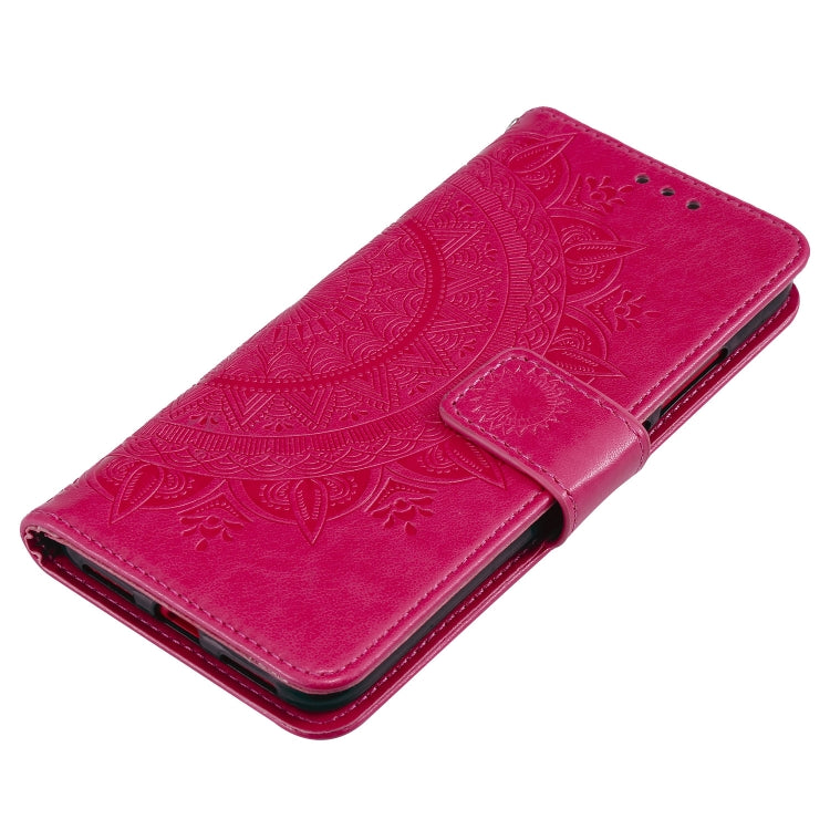 For Motorola Moto E7 Power Totem Flower Embossed Horizontal Flip TPU + PU Leather Case with Holder & Card Slots & Wallet