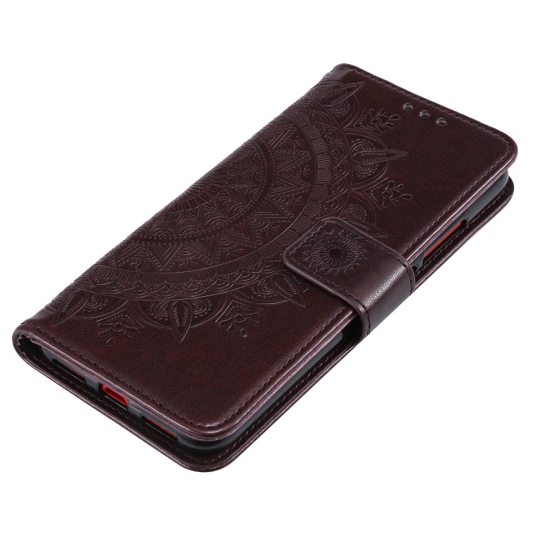 For Motorola Moto E7 Power Totem Flower Embossed Horizontal Flip TPU + PU Leather Case with Holder & Card Slots & Wallet