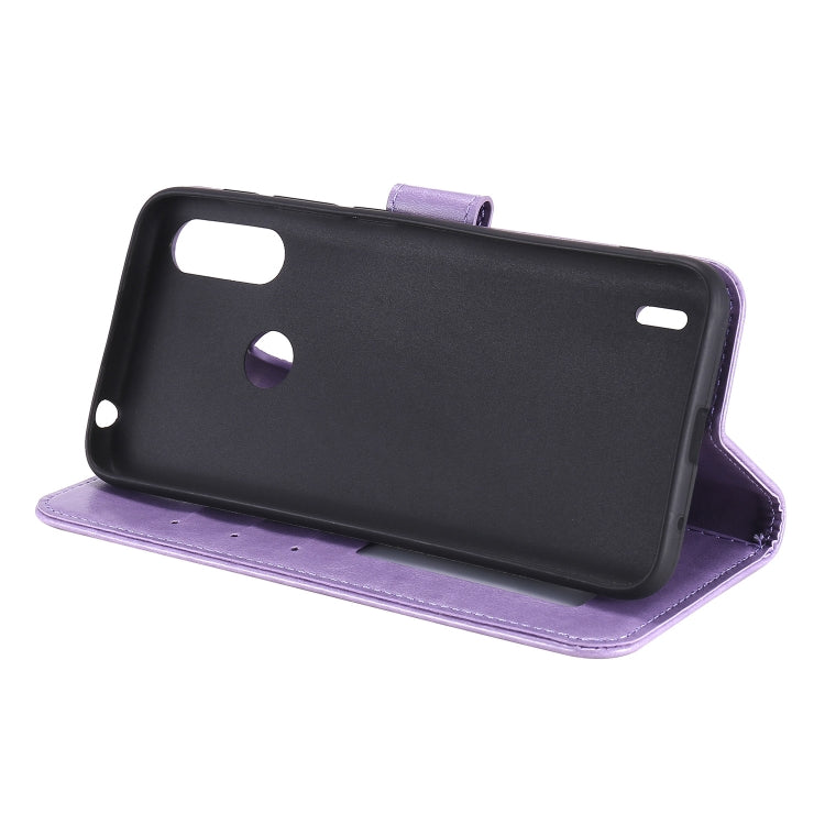 For Motorola Moto E7 Power Totem Flower Embossed Horizontal Flip TPU + PU Leather Case with Holder & Card Slots & Wallet