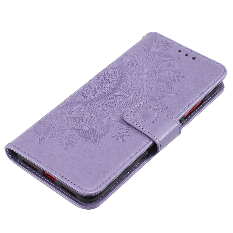 For Motorola Moto E7 Power Totem Flower Embossed Horizontal Flip TPU + PU Leather Case with Holder & Card Slots & Wallet