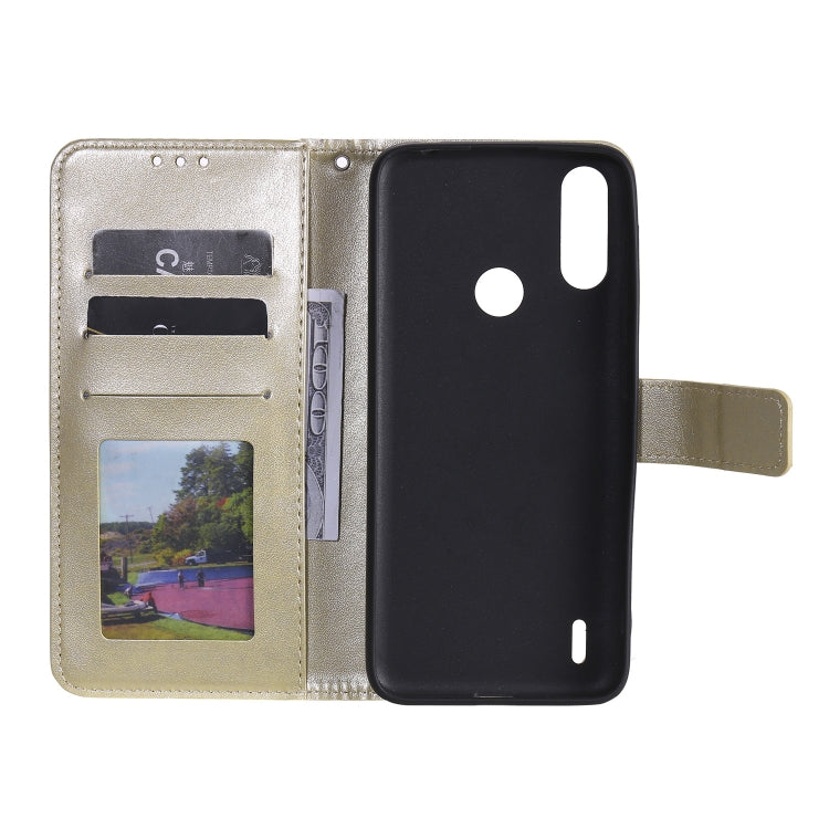 For Motorola Moto E7 Power Totem Flower Embossed Horizontal Flip TPU + PU Leather Case with Holder & Card Slots & Wallet