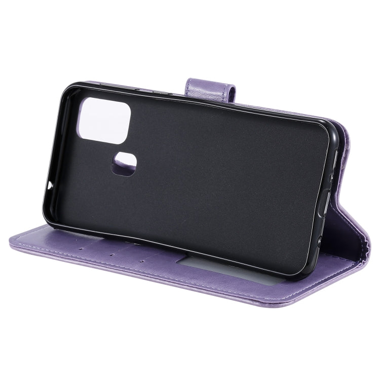 For Motorola Moto G10 / G30 Totem Flower Embossed Horizontal Flip TPU + PU Leather Case with Holder & Card Slots & Wallet