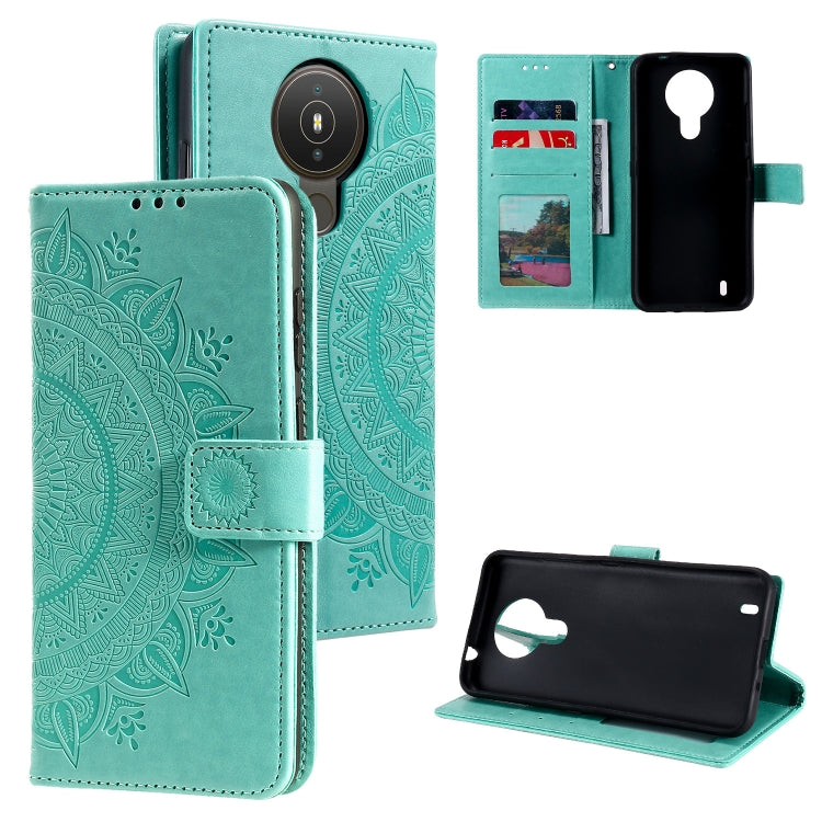For Nokia 1.4 Totem Flower Embossed Horizontal Flip TPU + PU Leather Case with Holder & Card Slots & Wallet