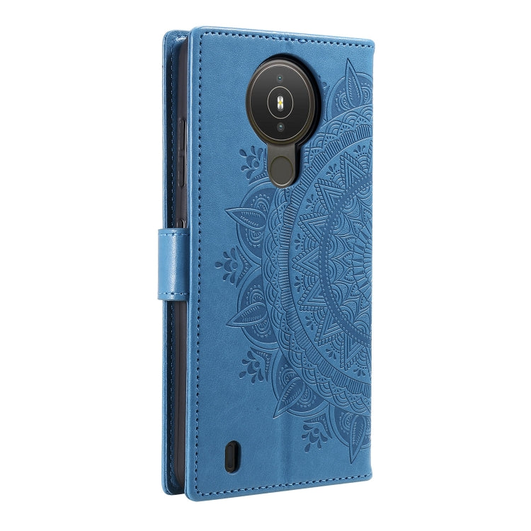 For Nokia 1.4 Totem Flower Embossed Horizontal Flip TPU + PU Leather Case with Holder & Card Slots & Wallet