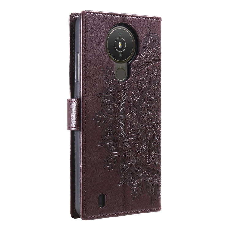 For Nokia 1.4 Totem Flower Embossed Horizontal Flip TPU + PU Leather Case with Holder & Card Slots & Wallet