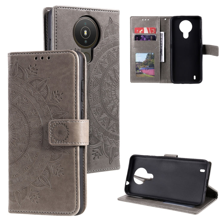For Nokia 1.4 Totem Flower Embossed Horizontal Flip TPU + PU Leather Case with Holder & Card Slots & Wallet