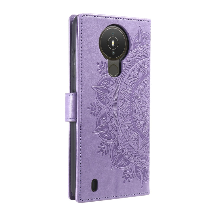 For Nokia 1.4 Totem Flower Embossed Horizontal Flip TPU + PU Leather Case with Holder & Card Slots & Wallet
