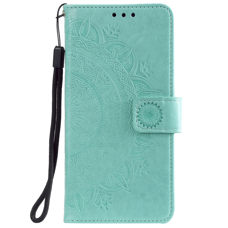 For Xiaomi Redmi Note 10 4G Totem Flower Embossed Horizontal Flip TPU + PU Leather Case with Holder & Card Slots & Wallet