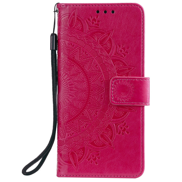 For Xiaomi Redmi Note 10 4G Totem Flower Embossed Horizontal Flip TPU + PU Leather Case with Holder & Card Slots & Wallet