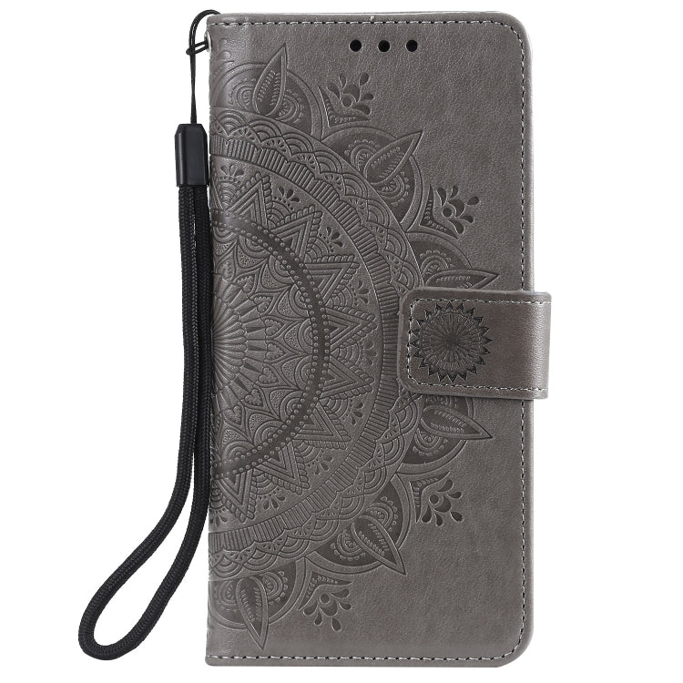 For Xiaomi Redmi Note 10 4G Totem Flower Embossed Horizontal Flip TPU + PU Leather Case with Holder & Card Slots & Wallet