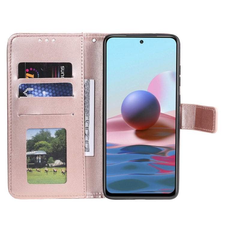 For Xiaomi Redmi Note 10 4G Totem Flower Embossed Horizontal Flip TPU + PU Leather Case with Holder & Card Slots & Wallet
