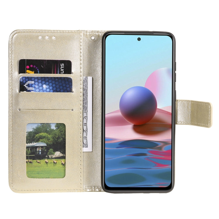 For Xiaomi Redmi Note 10 4G Totem Flower Embossed Horizontal Flip TPU + PU Leather Case with Holder & Card Slots & Wallet