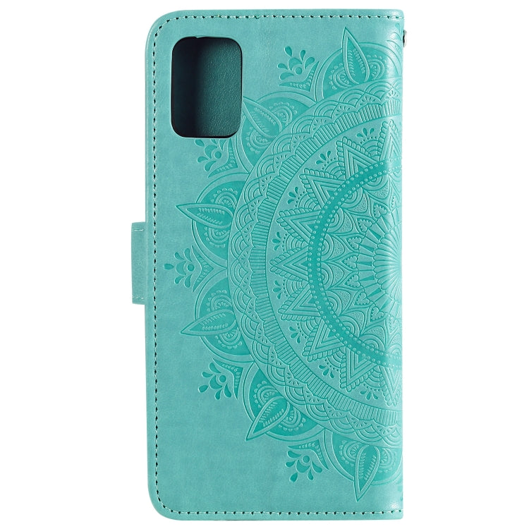 For Samsung Galaxy A03s Totem Flower Embossed Horizontal Flip TPU + PU Leather Case with Holder & Card Slots & Wallet