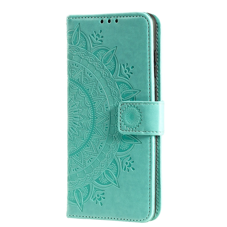 For Samsung Galaxy A03s Totem Flower Embossed Horizontal Flip TPU + PU Leather Case with Holder & Card Slots & Wallet