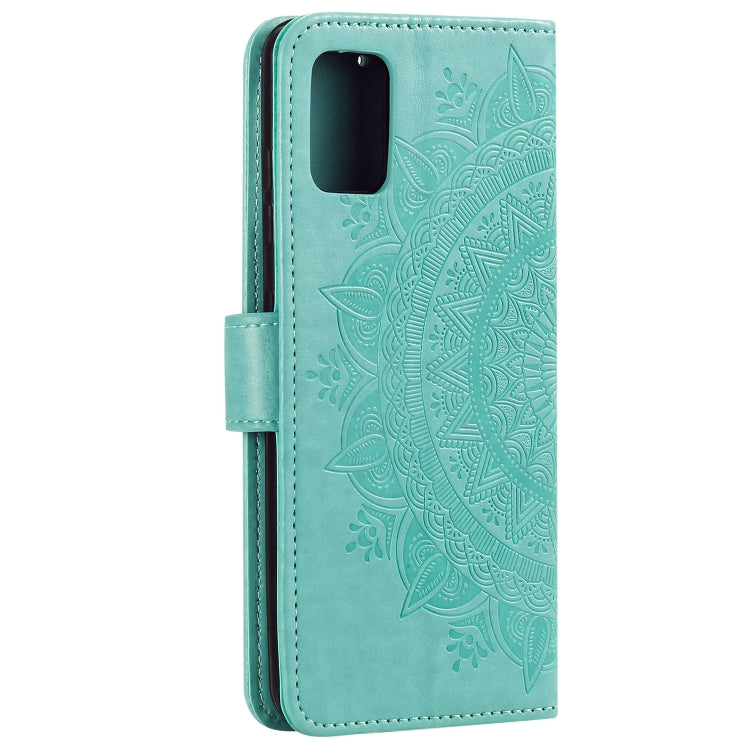 For Samsung Galaxy A03s Totem Flower Embossed Horizontal Flip TPU + PU Leather Case with Holder & Card Slots & Wallet
