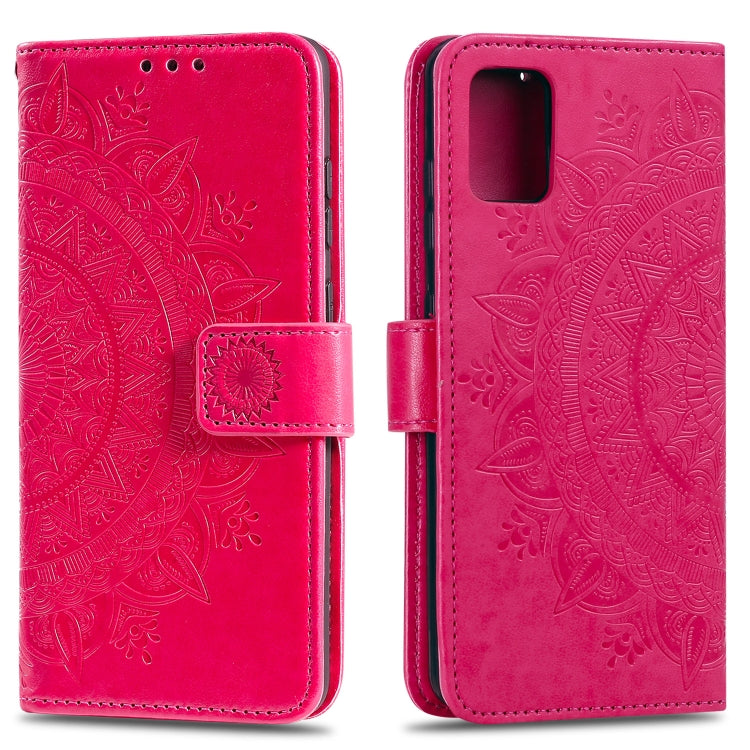 For Samsung Galaxy A03s Totem Flower Embossed Horizontal Flip TPU + PU Leather Case with Holder & Card Slots & Wallet