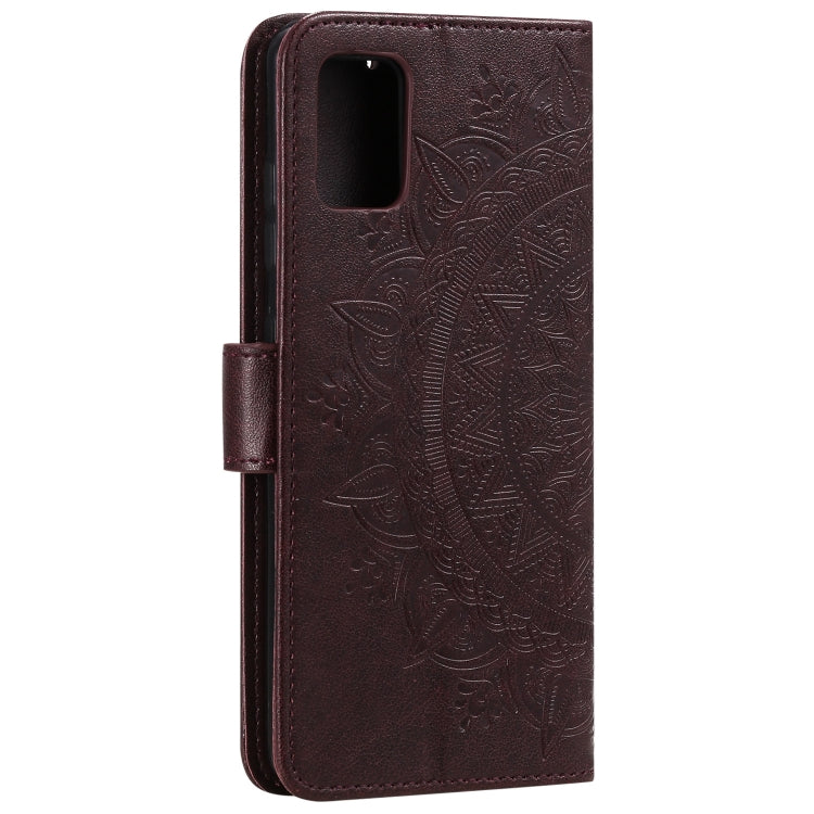 For Samsung Galaxy A03s Totem Flower Embossed Horizontal Flip TPU + PU Leather Case with Holder & Card Slots & Wallet