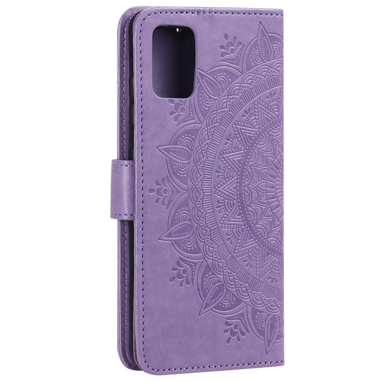 For Samsung Galaxy A03s Totem Flower Embossed Horizontal Flip TPU + PU Leather Case with Holder & Card Slots & Wallet