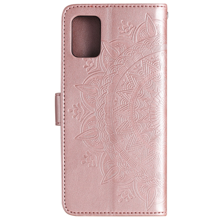 For Samsung Galaxy A03s Totem Flower Embossed Horizontal Flip TPU + PU Leather Case with Holder & Card Slots & Wallet