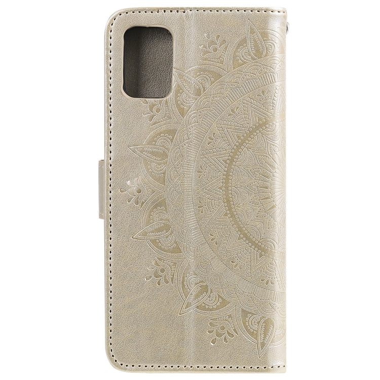 For Samsung Galaxy A03s Totem Flower Embossed Horizontal Flip TPU + PU Leather Case with Holder & Card Slots & Wallet
