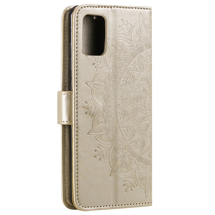 For Samsung Galaxy A03s Totem Flower Embossed Horizontal Flip TPU + PU Leather Case with Holder & Card Slots & Wallet
