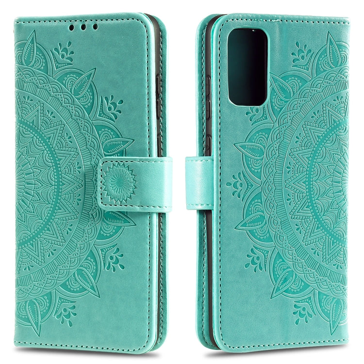 For Samsung Galaxy A82 5G Totem Flower Embossed Horizontal Flip TPU + PU Leather Case with Holder & Card Slots & Wallet