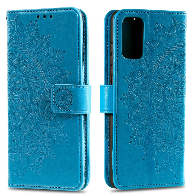 For Samsung Galaxy A82 5G Totem Flower Embossed Horizontal Flip TPU + PU Leather Case with Holder & Card Slots & Wallet