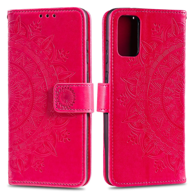 For Samsung Galaxy A82 5G Totem Flower Embossed Horizontal Flip TPU + PU Leather Case with Holder & Card Slots & Wallet