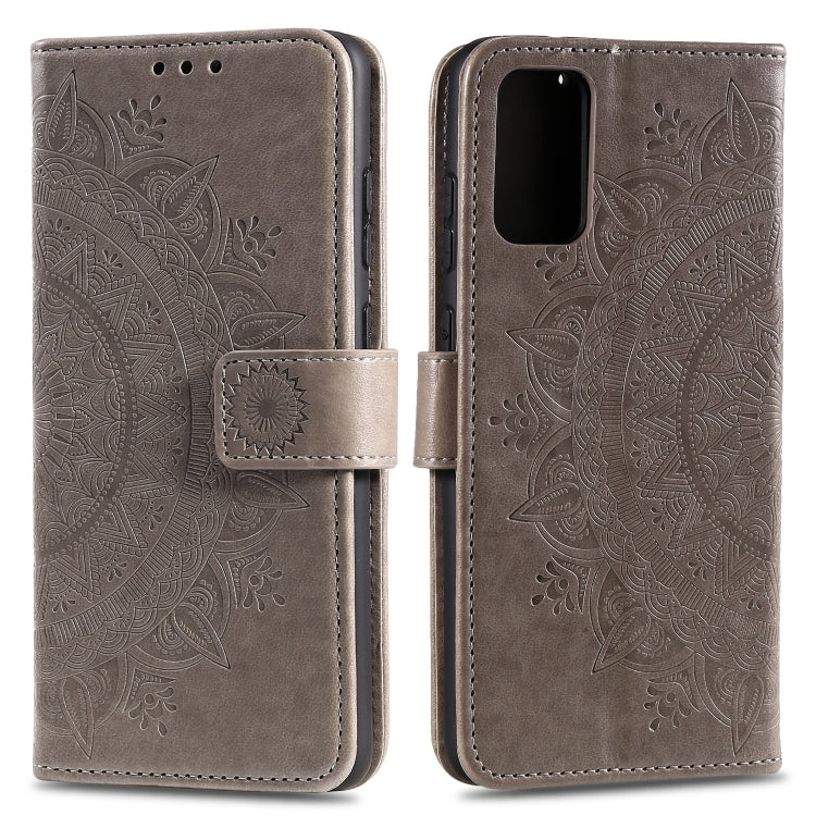 For Samsung Galaxy A82 5G Totem Flower Embossed Horizontal Flip TPU + PU Leather Case with Holder & Card Slots & Wallet