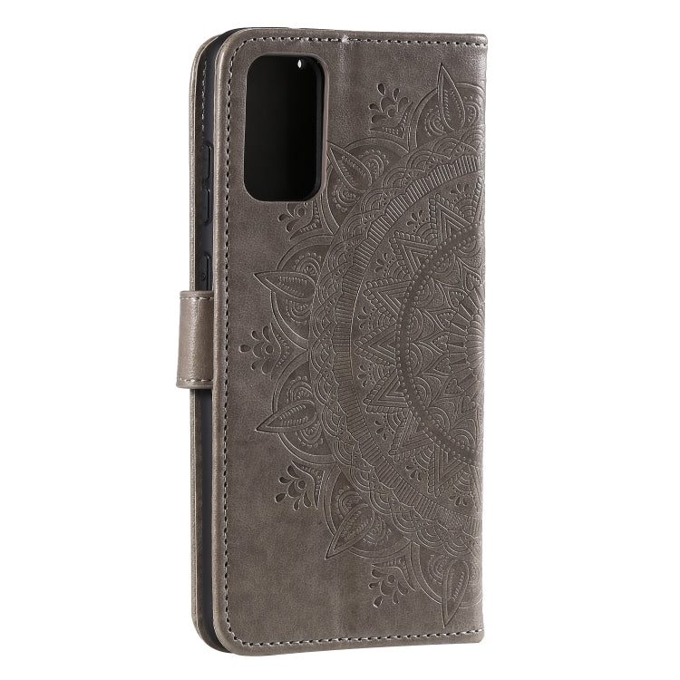 For Samsung Galaxy A82 5G Totem Flower Embossed Horizontal Flip TPU + PU Leather Case with Holder & Card Slots & Wallet