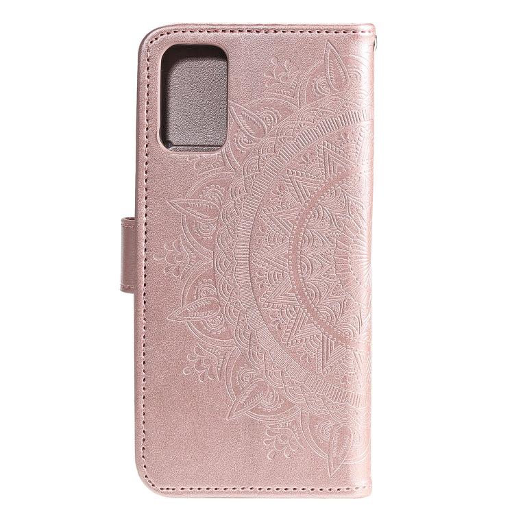 For Samsung Galaxy A82 5G Totem Flower Embossed Horizontal Flip TPU + PU Leather Case with Holder & Card Slots & Wallet