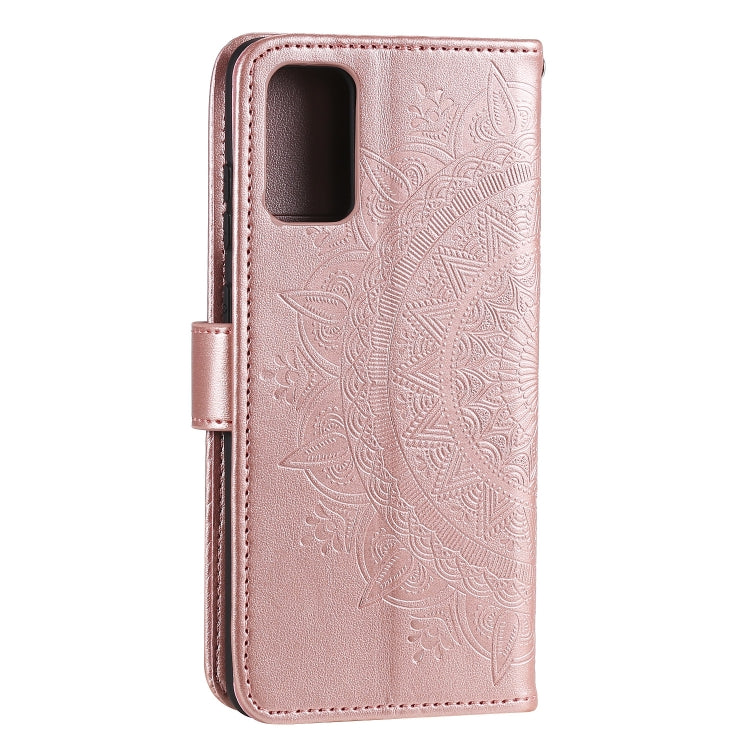 For Samsung Galaxy A82 5G Totem Flower Embossed Horizontal Flip TPU + PU Leather Case with Holder & Card Slots & Wallet