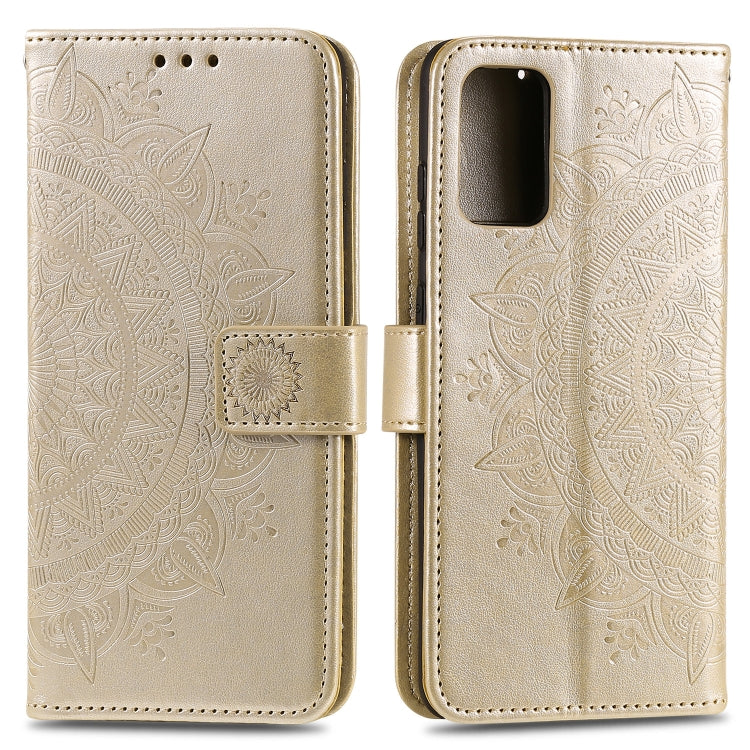 For Samsung Galaxy A82 5G Totem Flower Embossed Horizontal Flip TPU + PU Leather Case with Holder & Card Slots & Wallet