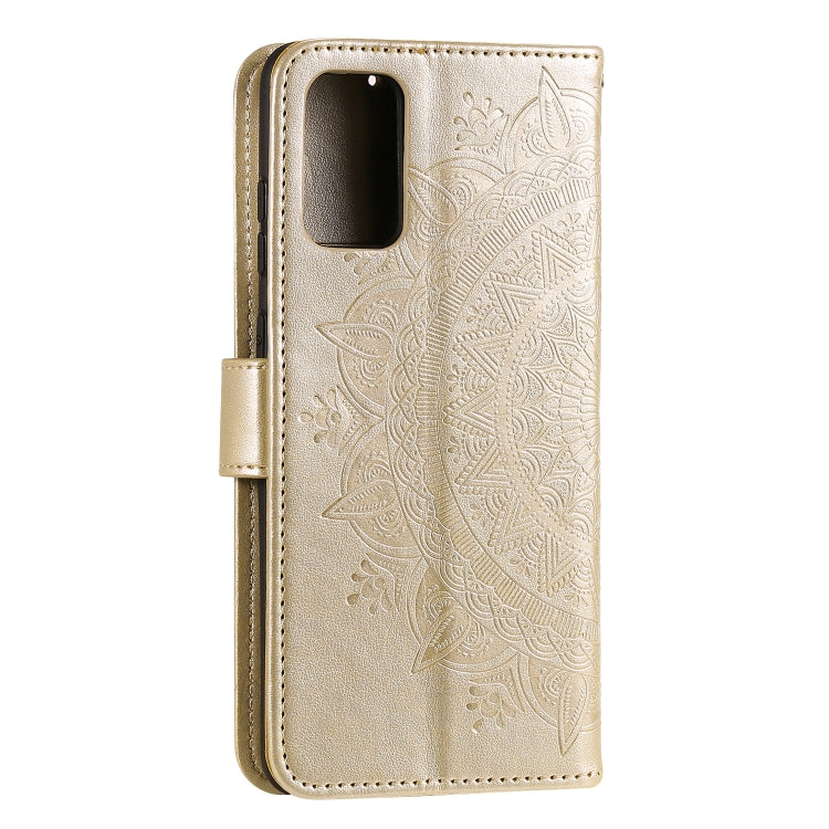 For Samsung Galaxy A82 5G Totem Flower Embossed Horizontal Flip TPU + PU Leather Case with Holder & Card Slots & Wallet