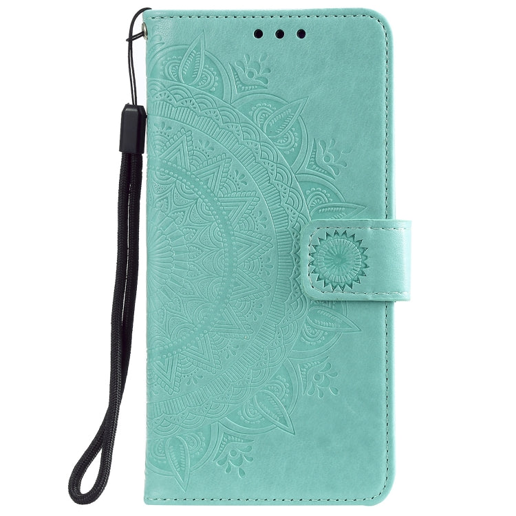For Samsung Galaxy S21 FE Totem Flower Embossed Horizontal Flip TPU + PU Leather Case with Holder & Card Slots & Wallet