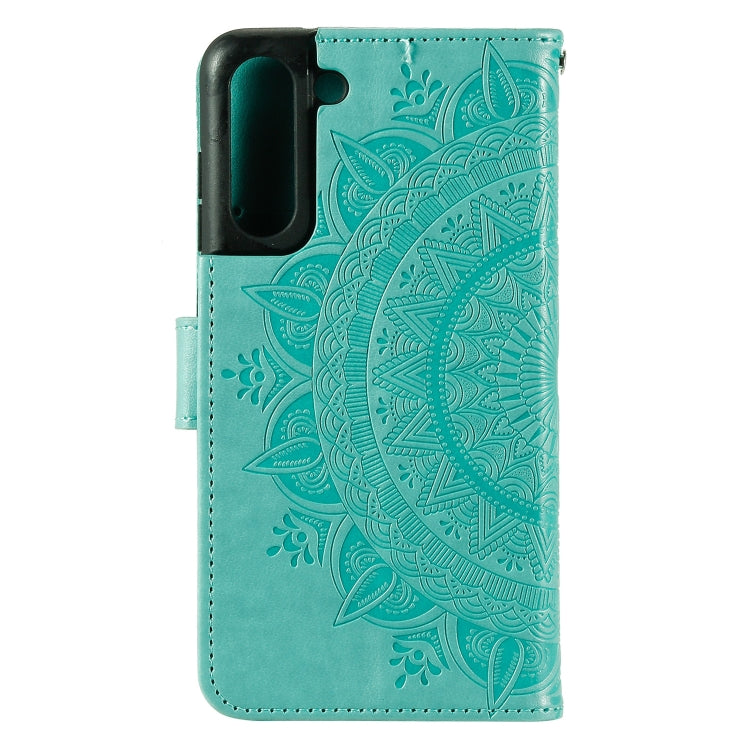 For Samsung Galaxy S21 FE Totem Flower Embossed Horizontal Flip TPU + PU Leather Case with Holder & Card Slots & Wallet