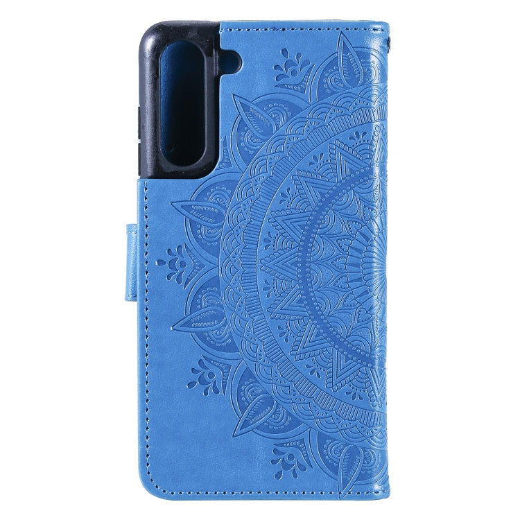 For Samsung Galaxy S21 FE Totem Flower Embossed Horizontal Flip TPU + PU Leather Case with Holder & Card Slots & Wallet
