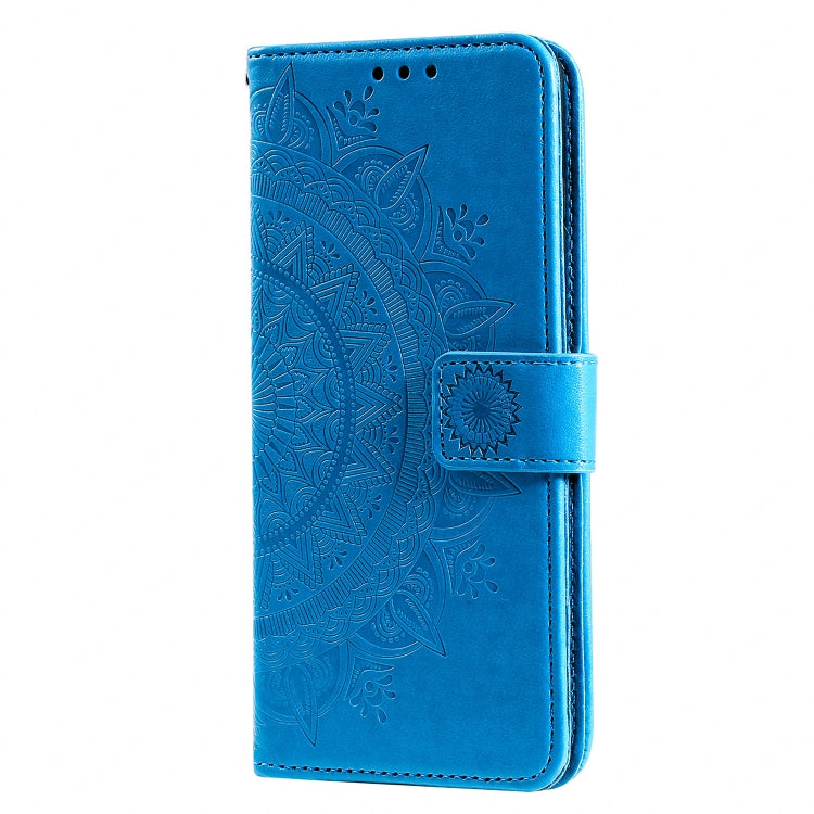 For Samsung Galaxy S21 FE Totem Flower Embossed Horizontal Flip TPU + PU Leather Case with Holder & Card Slots & Wallet