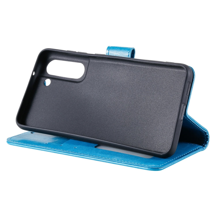 For Samsung Galaxy S21 FE Totem Flower Embossed Horizontal Flip TPU + PU Leather Case with Holder & Card Slots & Wallet