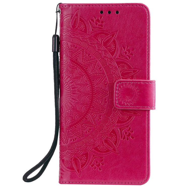 For Samsung Galaxy S21 FE Totem Flower Embossed Horizontal Flip TPU + PU Leather Case with Holder & Card Slots & Wallet