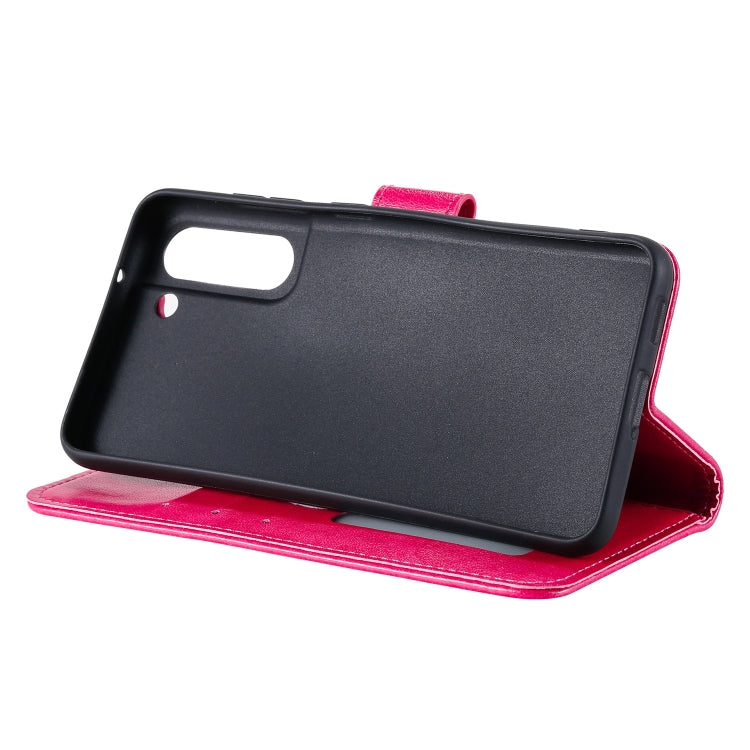 For Samsung Galaxy S21 FE Totem Flower Embossed Horizontal Flip TPU + PU Leather Case with Holder & Card Slots & Wallet