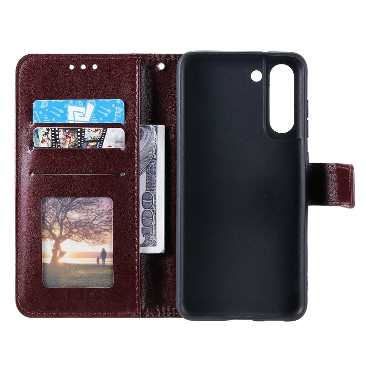 For Samsung Galaxy S21 FE Totem Flower Embossed Horizontal Flip TPU + PU Leather Case with Holder & Card Slots & Wallet